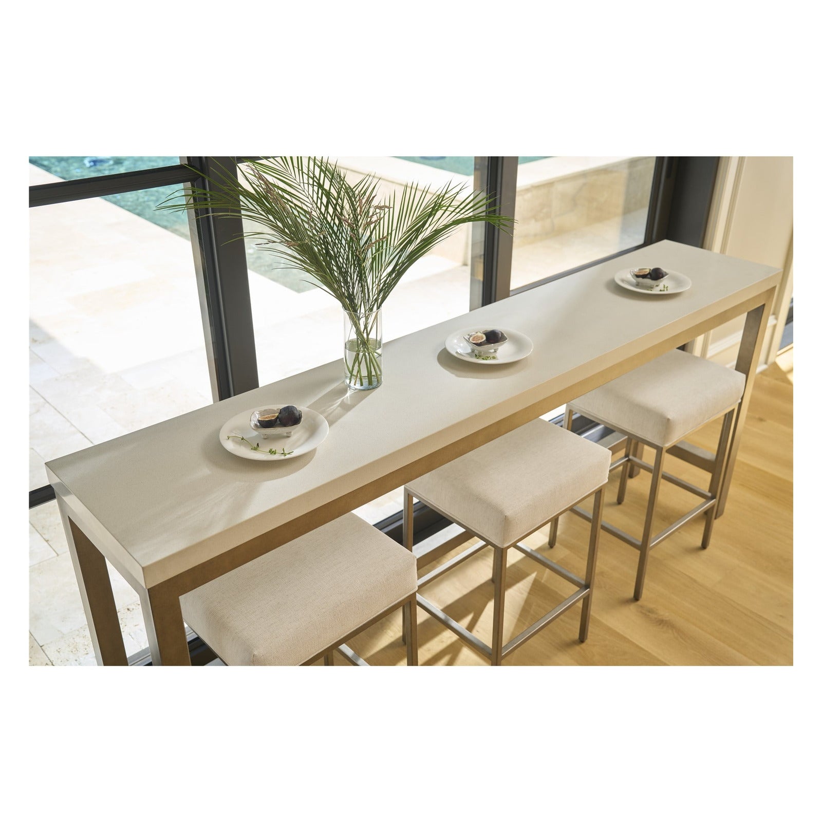 Oasis- Coastal Living Home Collection Oasis Console with Stools by Universal Furniture at ZIN Home