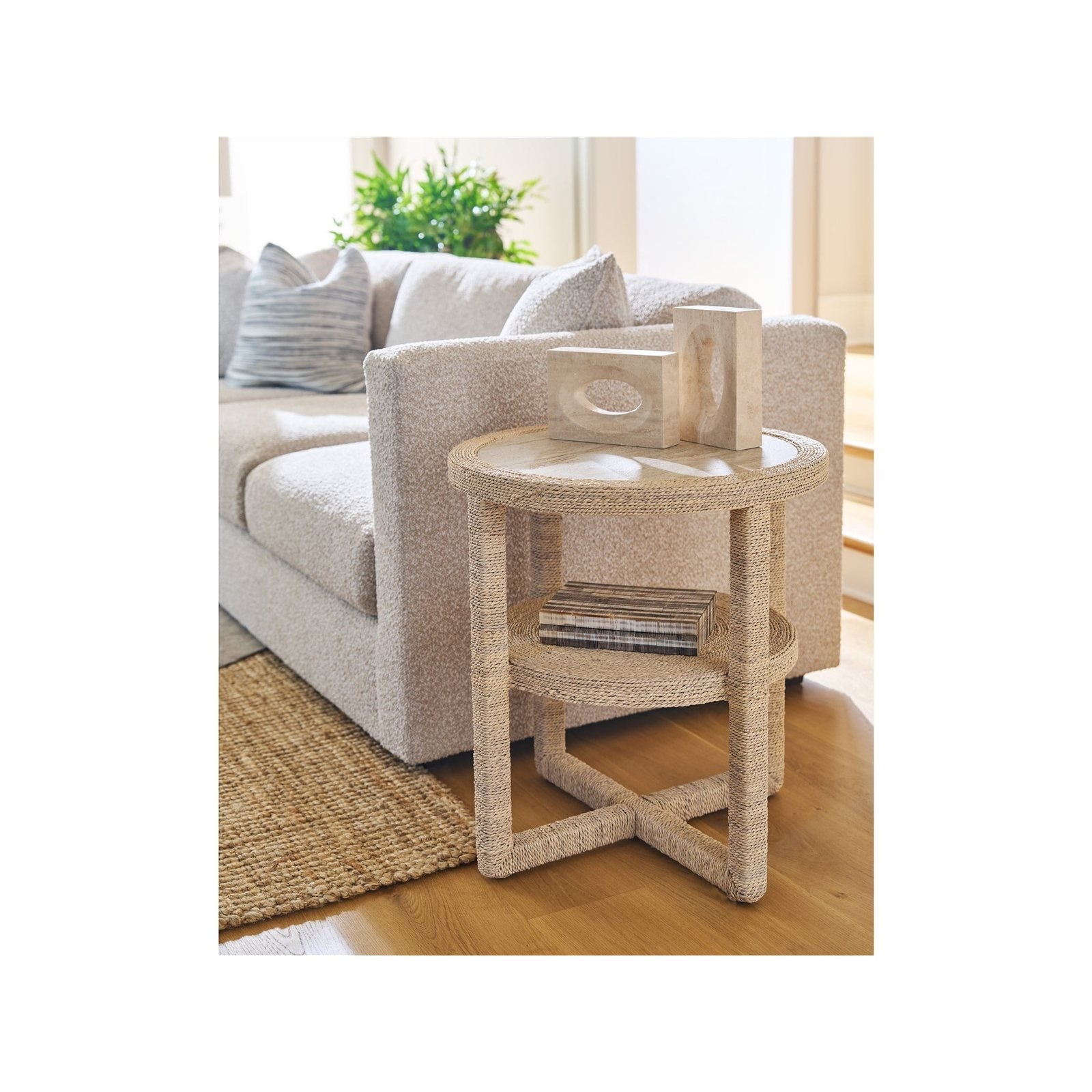 Oasis- Coastal Living Home Collection Abaca Side Table by Universal Furniture at ZIN Home