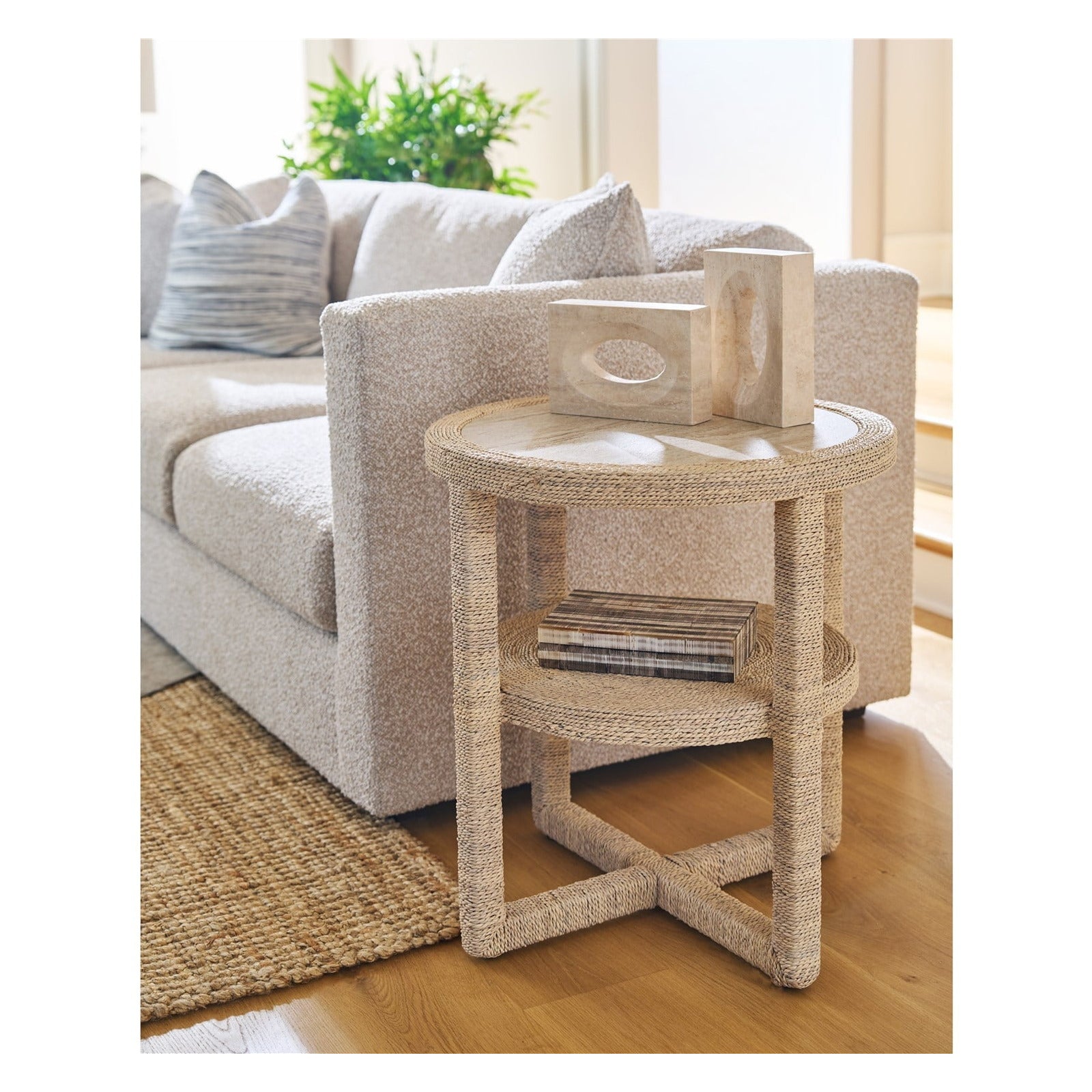 Oasis- Coastal Living Home Collection Abaca Side Table by Universal Furniture at ZIN Home