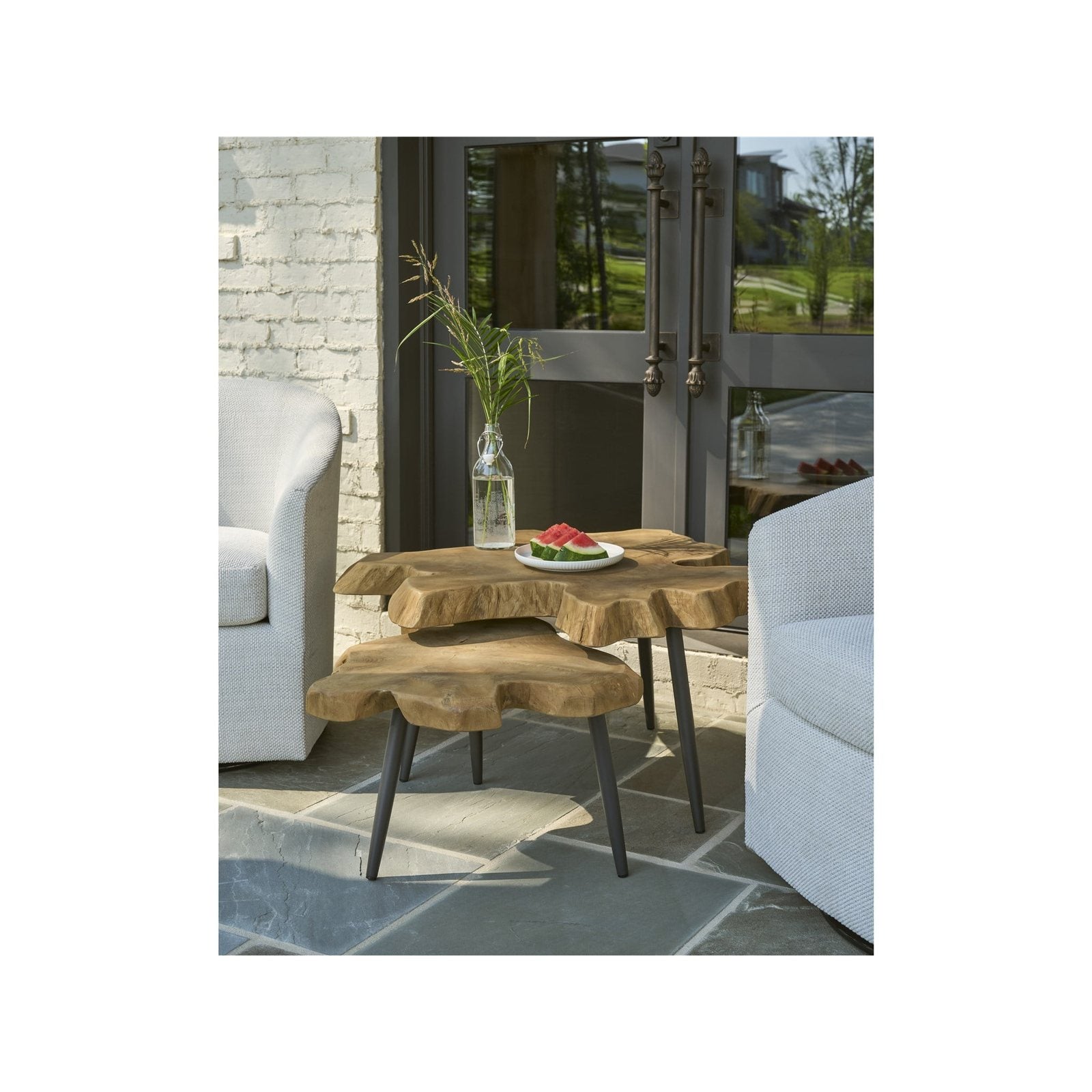 Oasis- Coastal Living Home Collection Driftwood Nesting Tables by Universal Furniture at ZIN Home