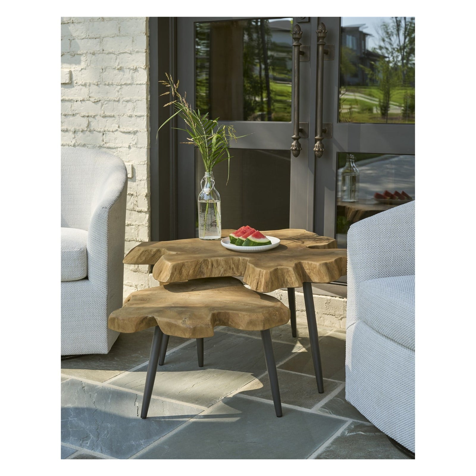 Oasis- Coastal Living Home Collection Driftwood Nesting Tables by Universal Furniture at ZIN Home