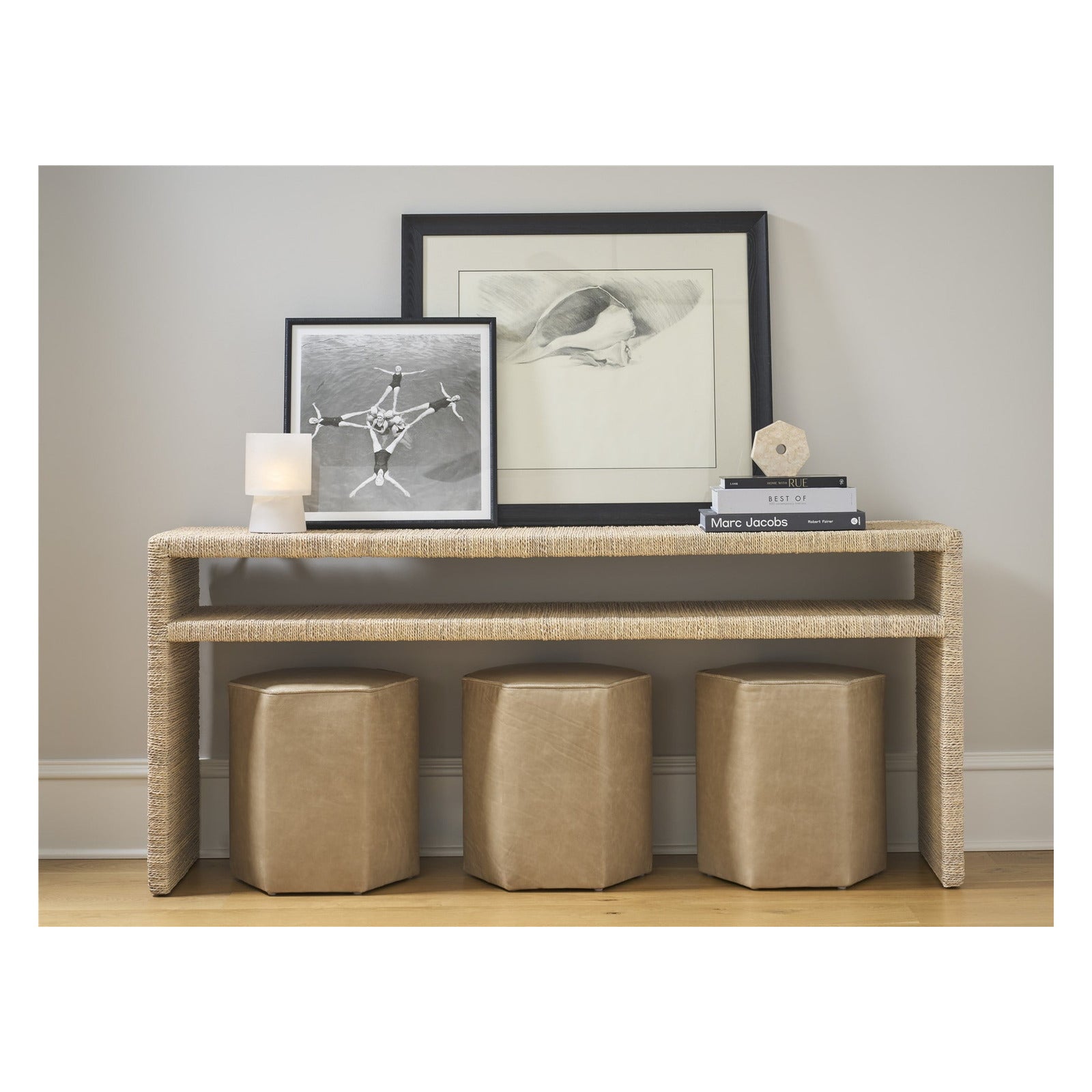 Oasis- Coastal Living Home Collection Abaca Console by Universal Furniture at ZIN Home
