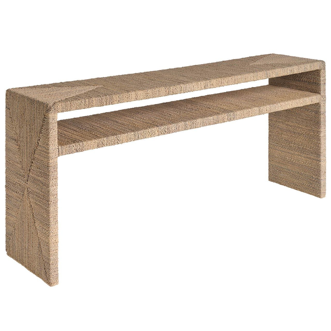 Oasis- Coastal Living Home Collection Abaca Console by Universal Furniture at ZIN Home