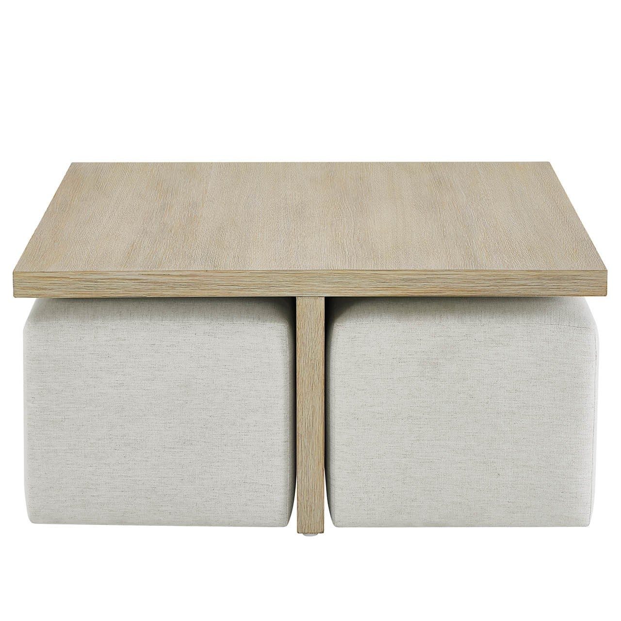 Oasis- Coastal Living Home Collection Dockside Cocktail Table with Ottomans by Universal Furniture at ZIN Home