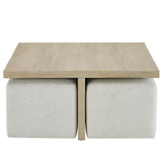 Oasis- Coastal Living Home Collection Dockside Cocktail Table with Ottomans by Universal Furniture at ZIN Home