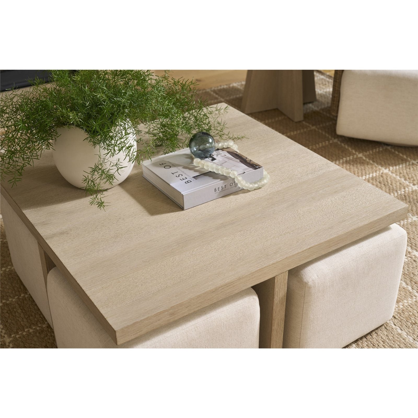Oasis- Coastal Living Home Collection Dockside Cocktail Table with Ottomans by Universal Furniture at ZIN Home