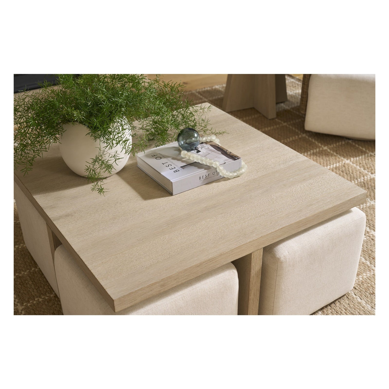 Oasis- Coastal Living Home Collection Dockside Cocktail Table with Ottomans by Universal Furniture at ZIN Home
