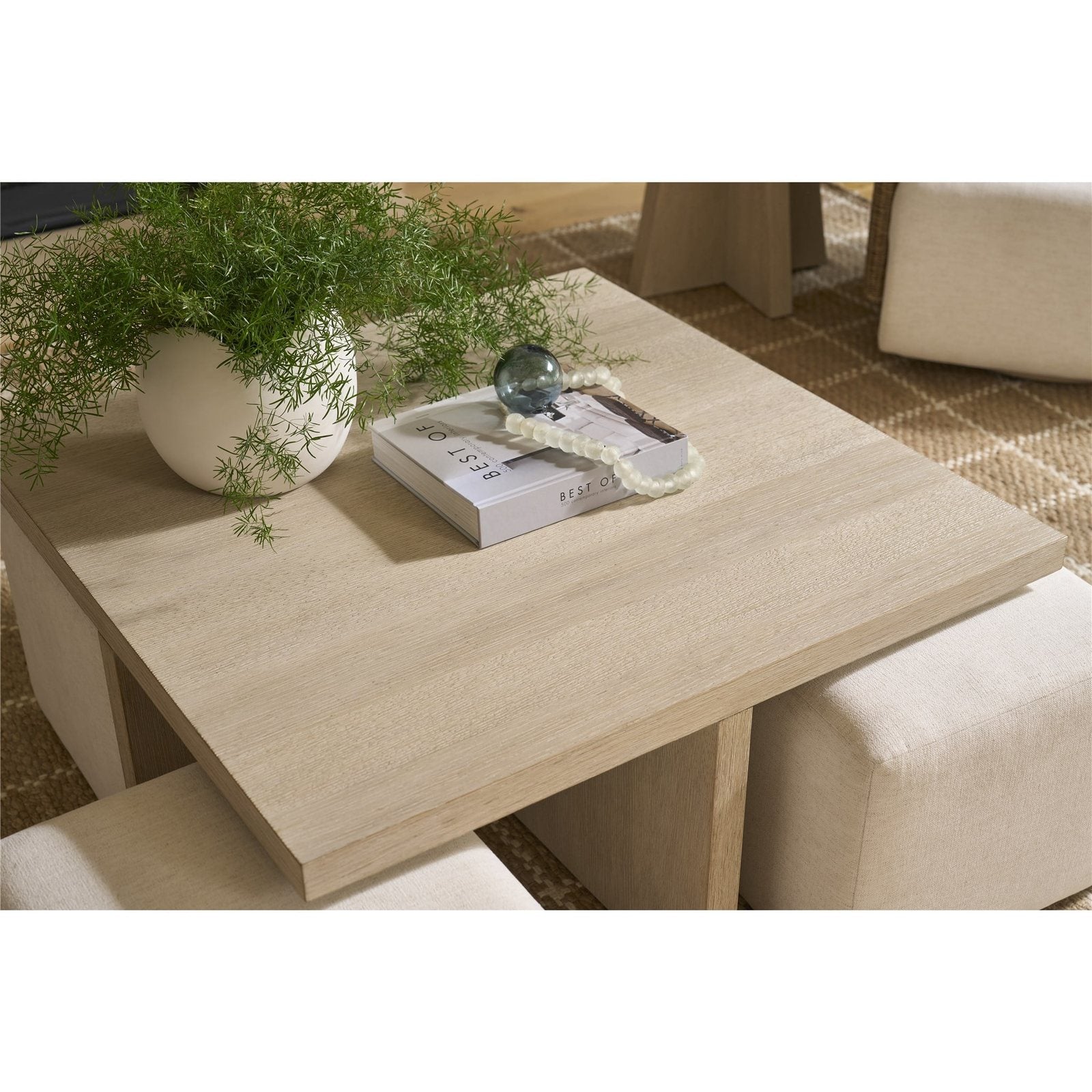 Oasis- Coastal Living Home Collection Dockside Cocktail Table with Ottomans by Universal Furniture at ZIN Home