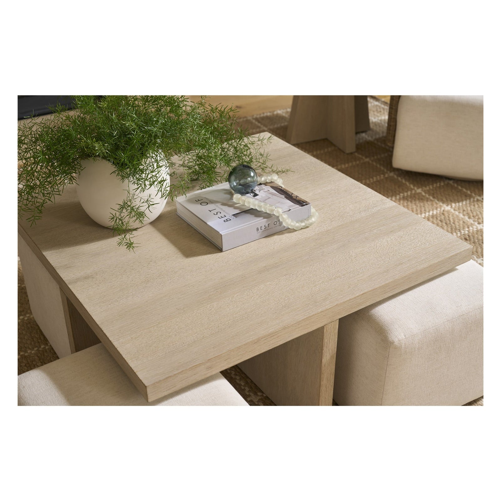 Oasis- Coastal Living Home Collection Dockside Cocktail Table with Ottomans by Universal Furniture at ZIN Home