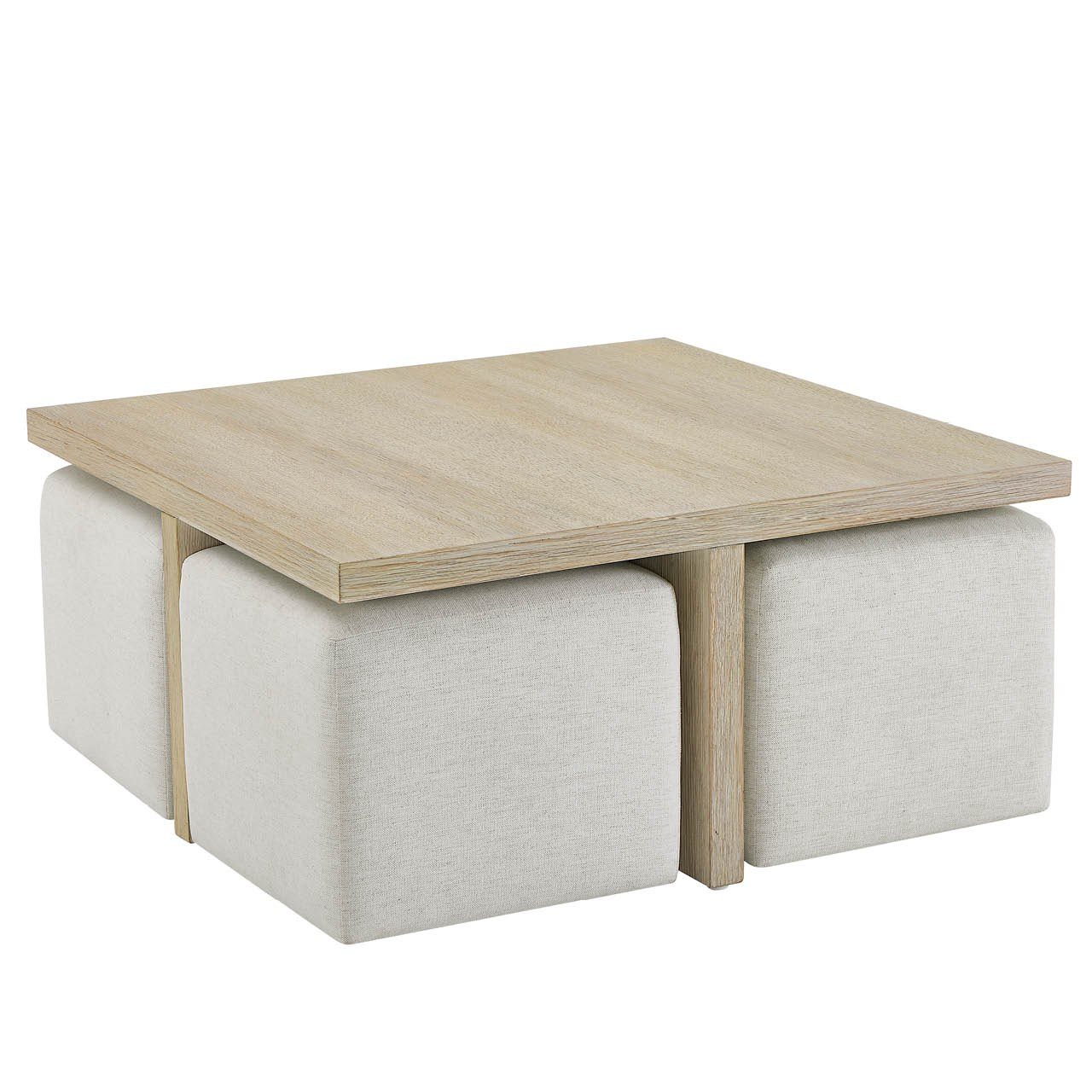 Oasis- Coastal Living Home Collection Dockside Cocktail Table with Ottomans by Universal Furniture at ZIN Home