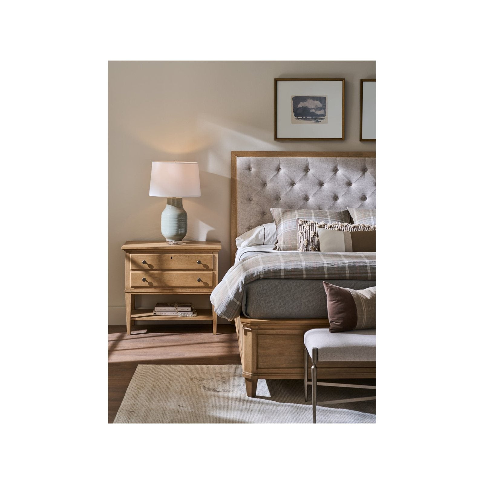 Birchaven Brindle Upholstered Bed Queen by Universal Furniture at ZIN Home