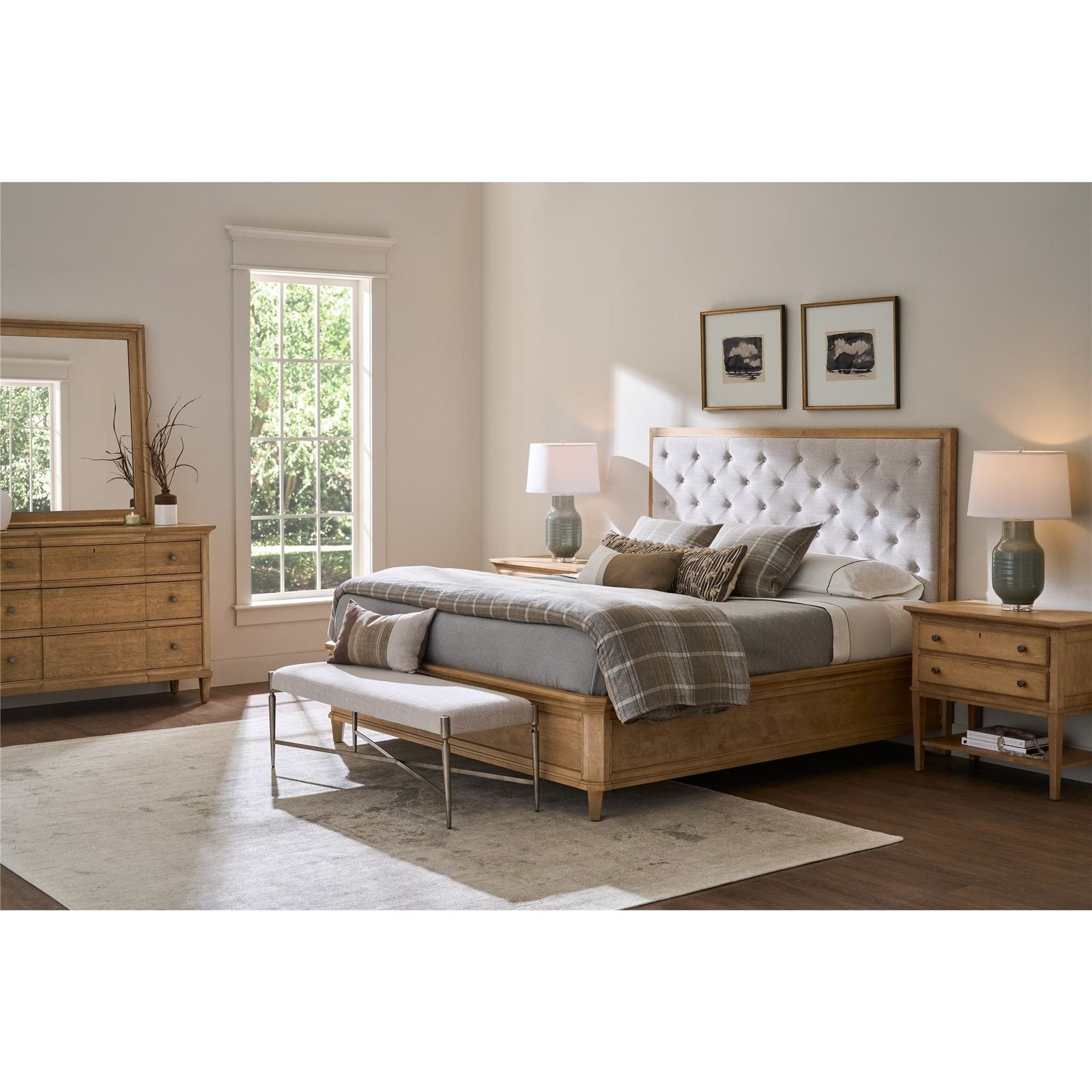 Birchaven Brindle Upholstered Bed King by Universal Furniture at ZIN Home