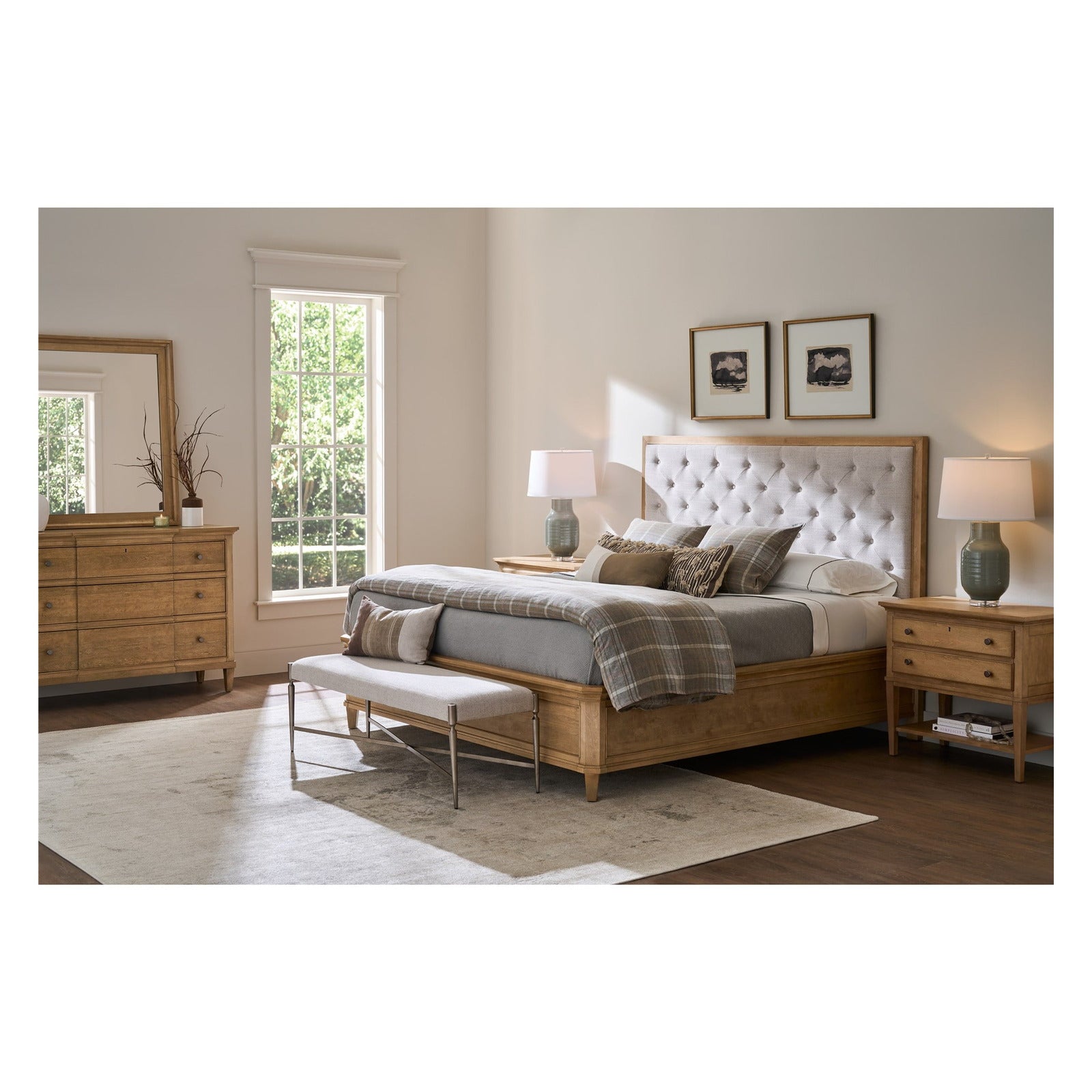 Birchaven Brindle Upholstered Bed King by Universal Furniture at ZIN Home