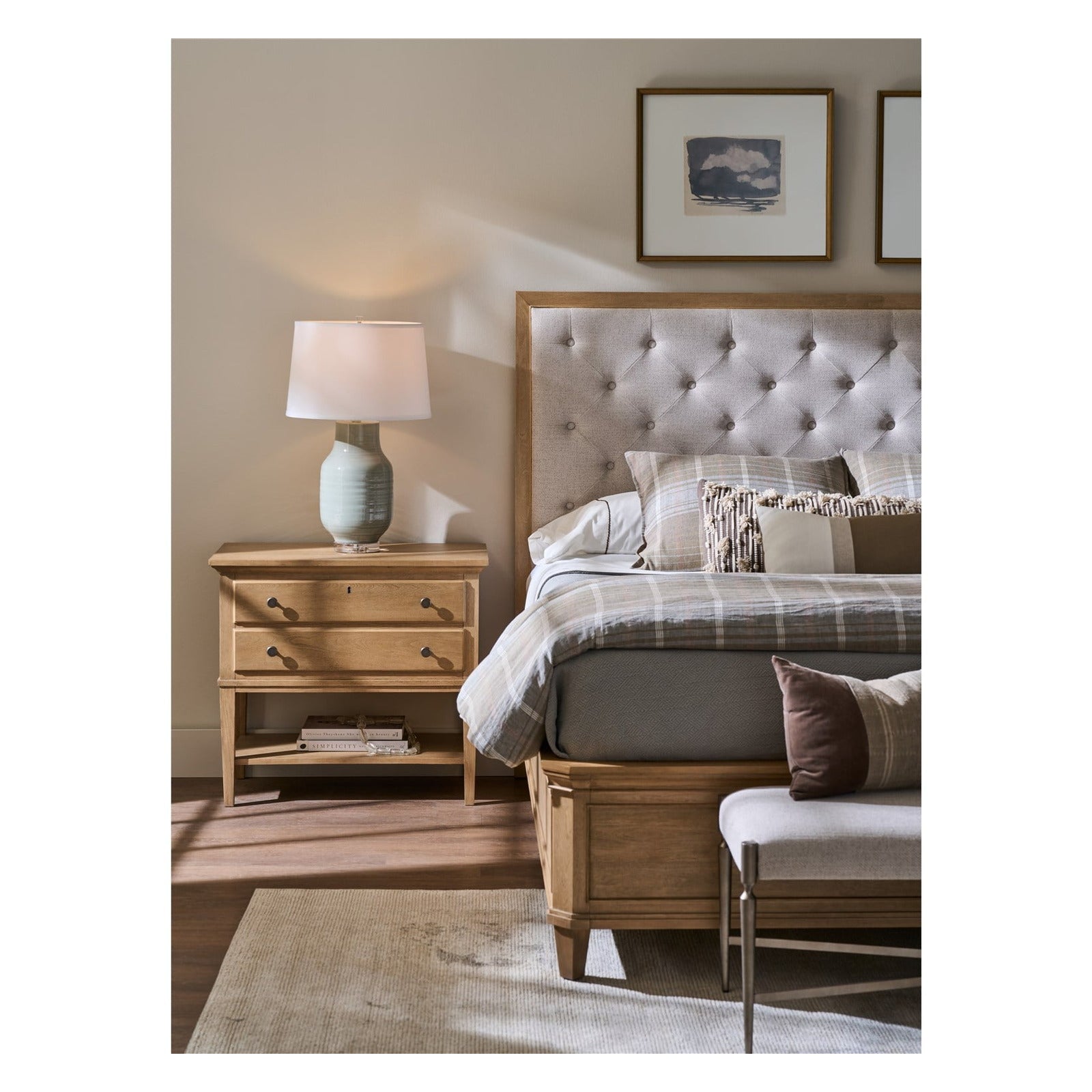 Birchaven Brindle Upholstered Bed King by Universal Furniture at ZIN Home