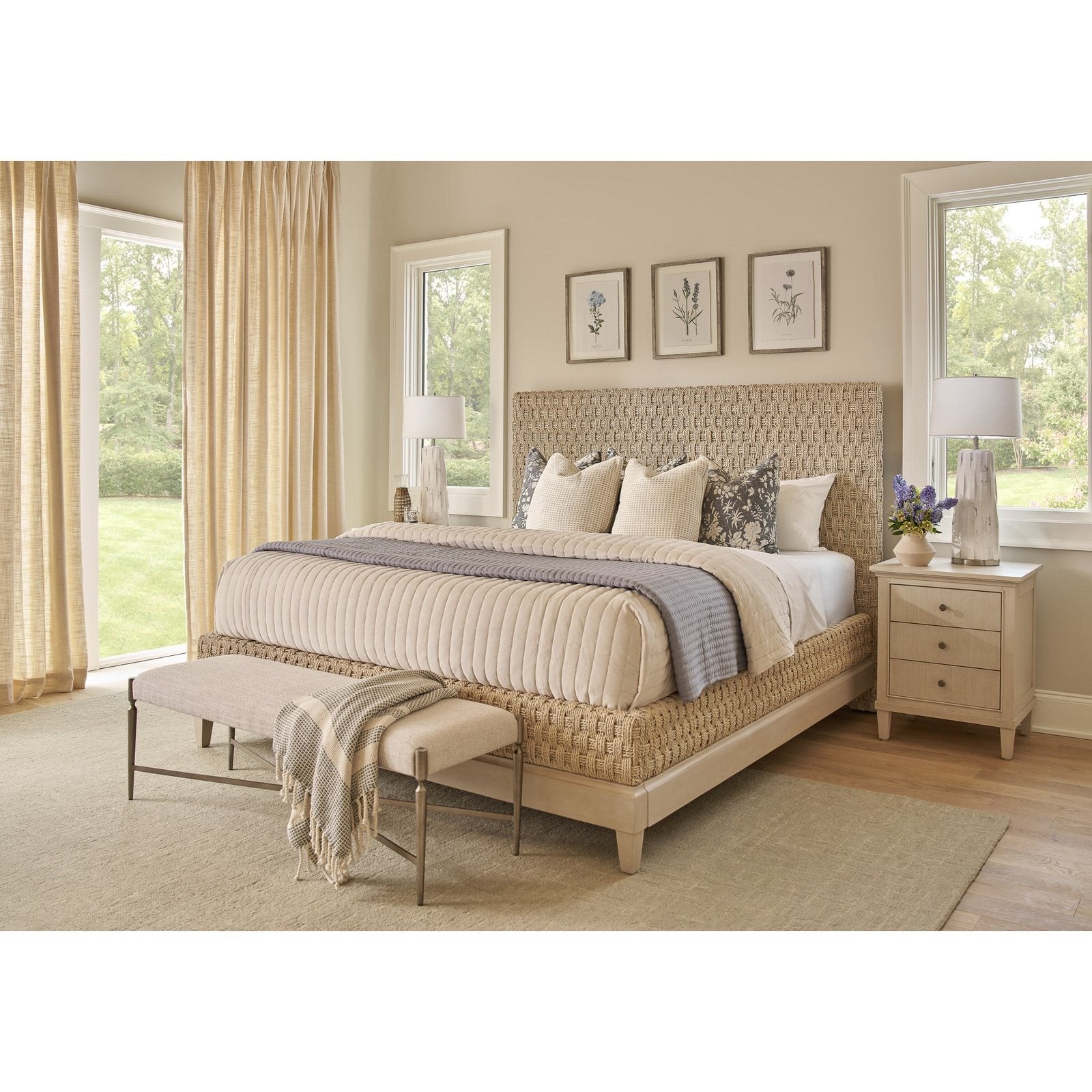 Birchaven Willow Woven Bed Queen by Universal Furniture at ZIN Home