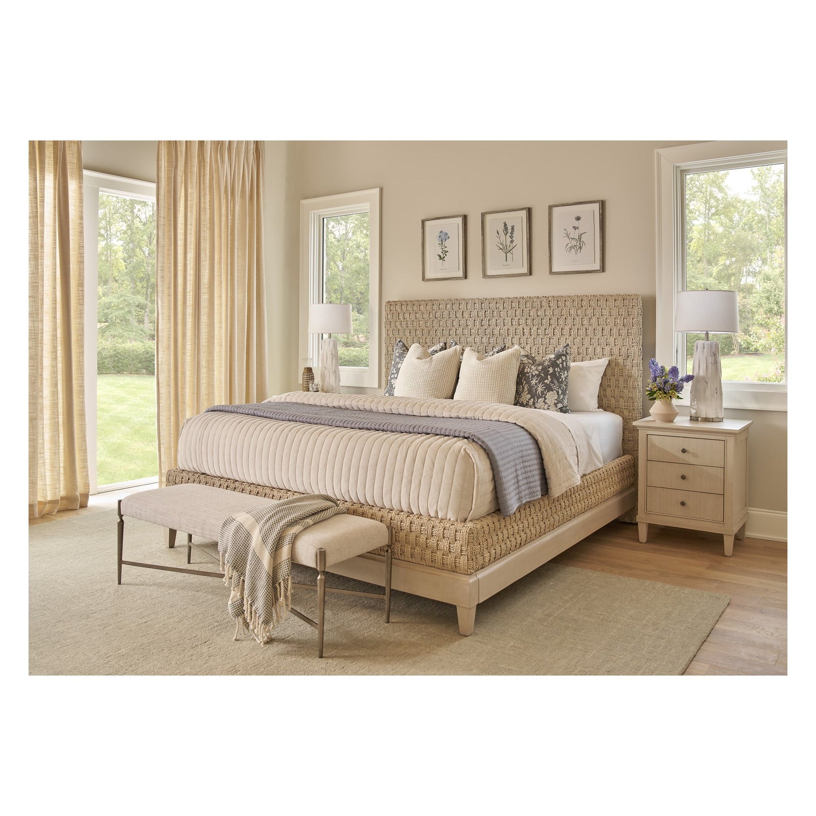 Birchaven Willow Woven Bed Queen by Universal Furniture at ZIN Home