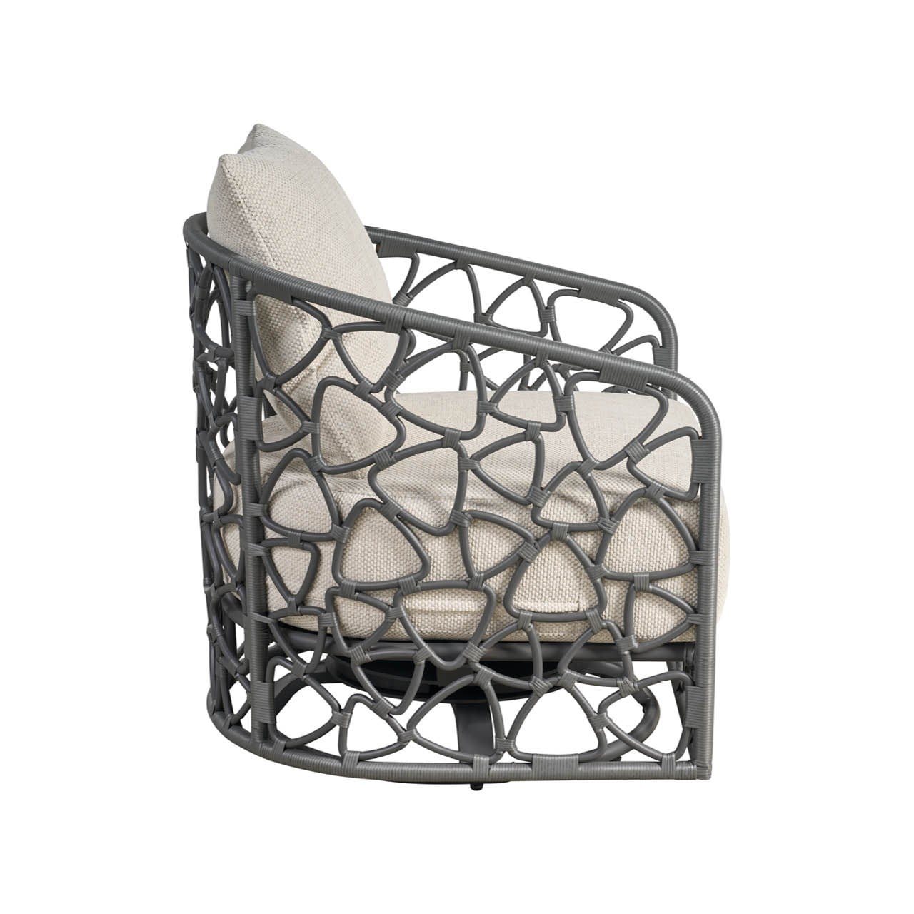 Coastal Living Outdoor Pebble Swivel Chair Outdoor - Special Order by Universal Furniture at ZIN Home