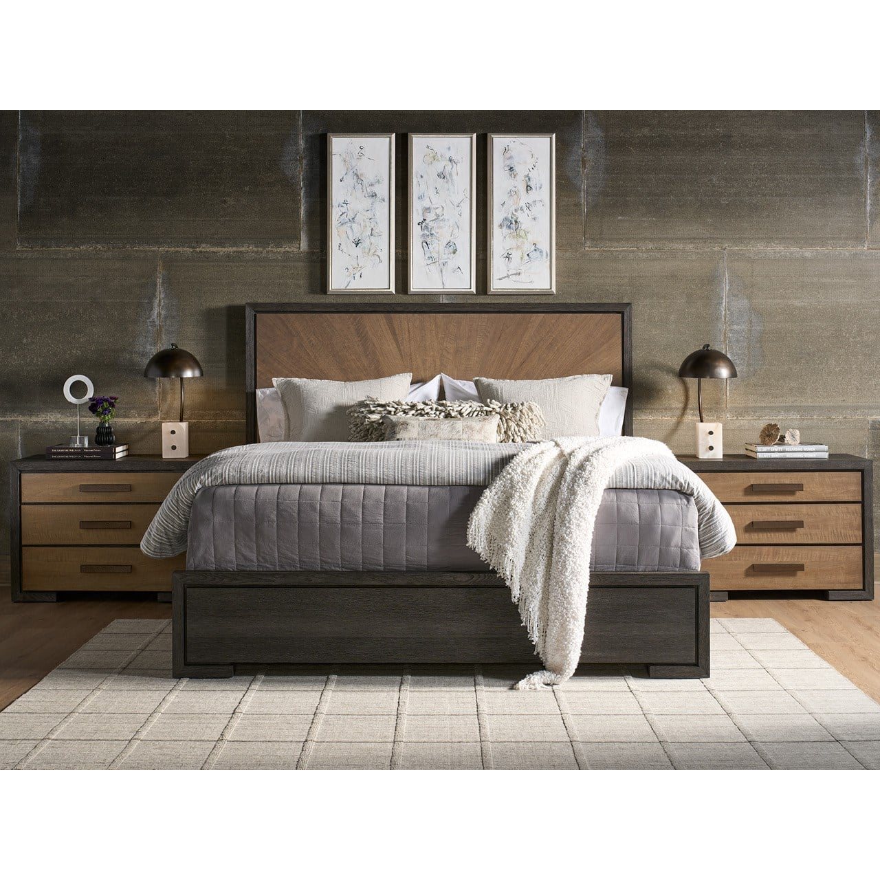 Modern Veil Panel Bed Queen by Universal Furniture at ZIN Home