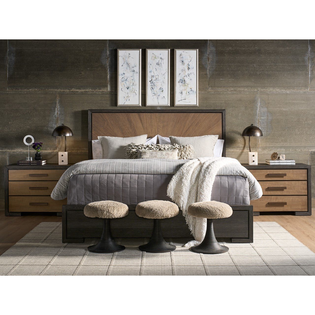 Modern Veil Panel Bed King by Universal Furniture at ZIN Home