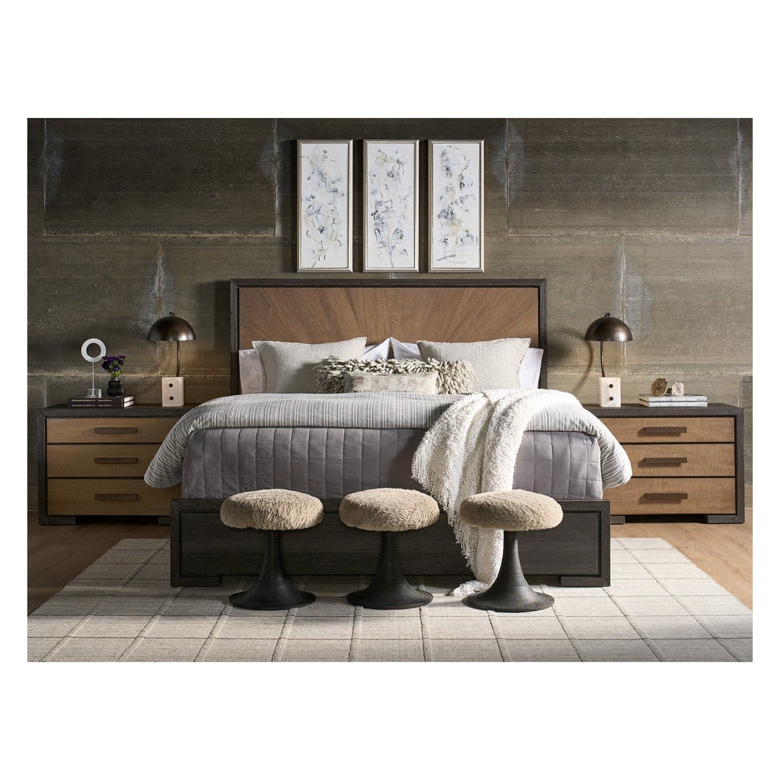 Modern Veil Panel Bed King by Universal Furniture at ZIN Home