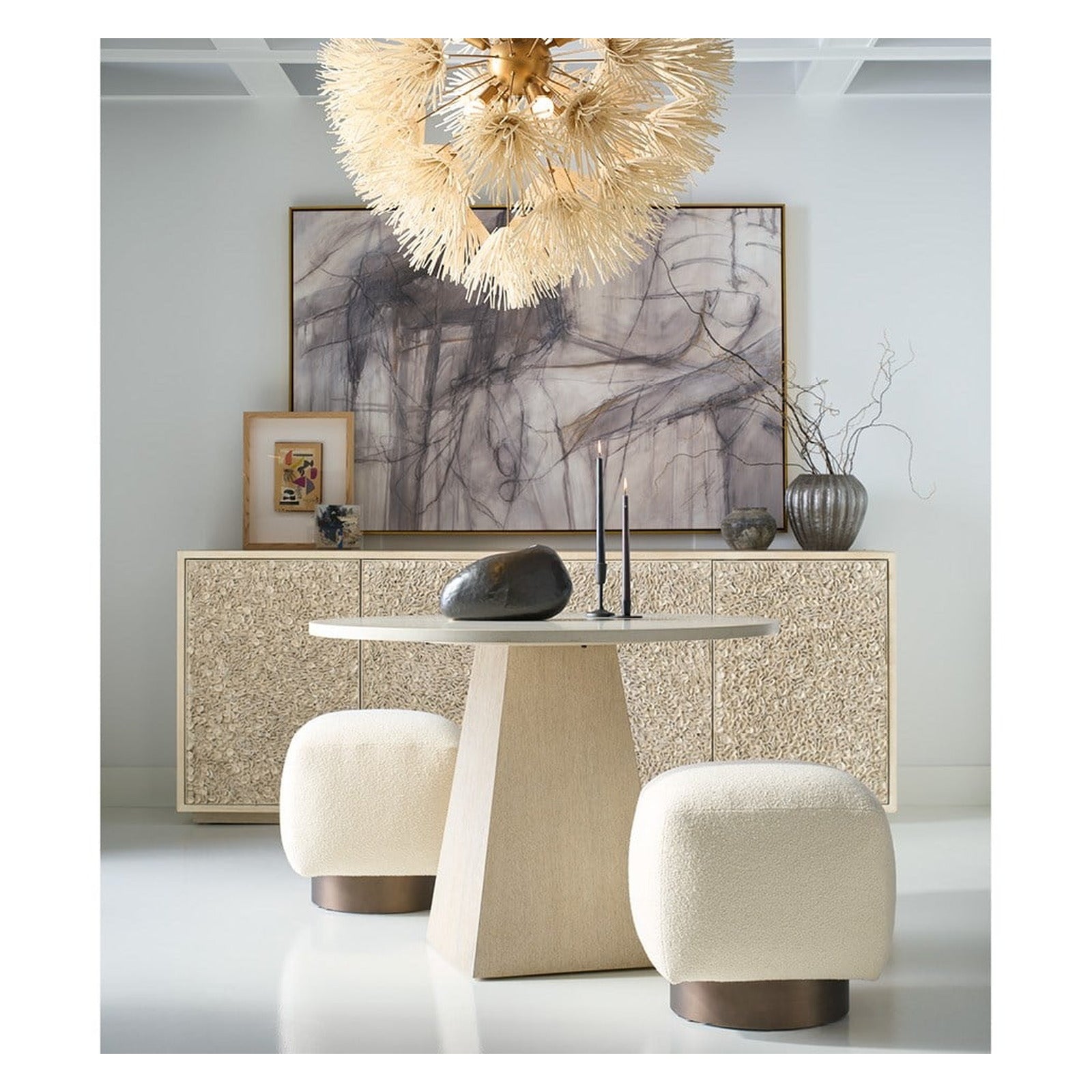 Modern Sola Pouf by Universal Furniture at ZIN Home