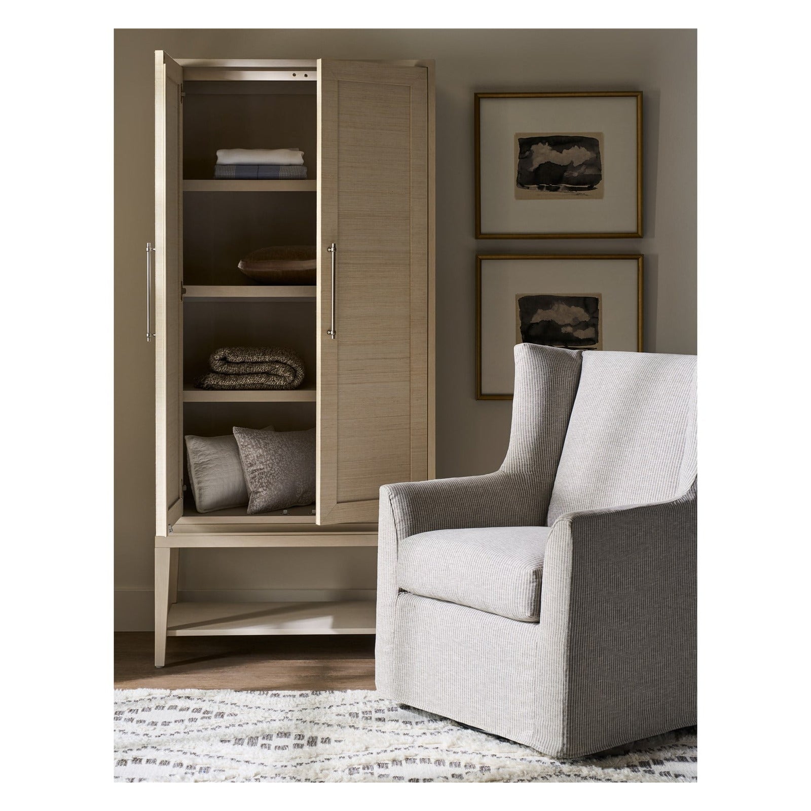 Newhall Slipcover Swivel Glider - Special Order by Universal Furniture at ZIN Home