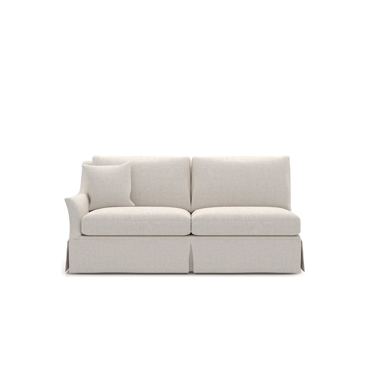 Henri Skirted Loveseat LAF - Special Order by Universal Furniture at ZIN Home