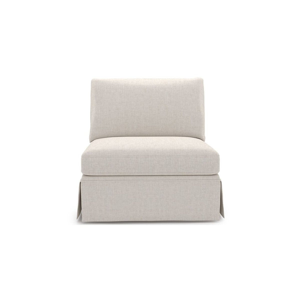 Henri Skirted Armless Chair - Special Order by Universal Furniture at ZIN Home