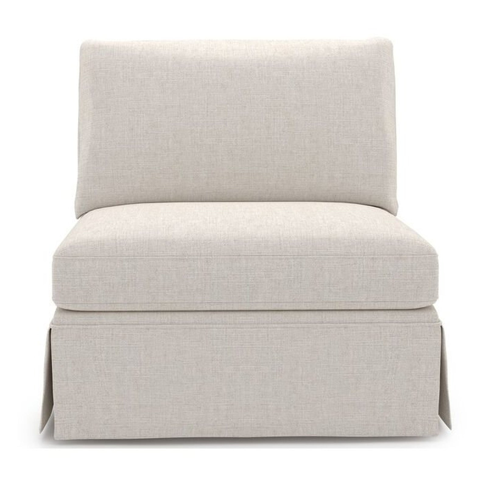 Henri Skirted Armless Chair - Special Order by Universal Furniture at ZIN Home