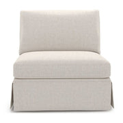 Henri Skirted Armless Chair - Special Order by Universal Furniture at ZIN Home