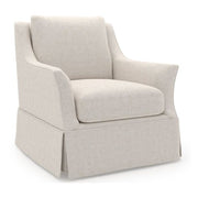 Henri Skirted Swivel Chair - Special Order by Universal Furniture at ZIN Home