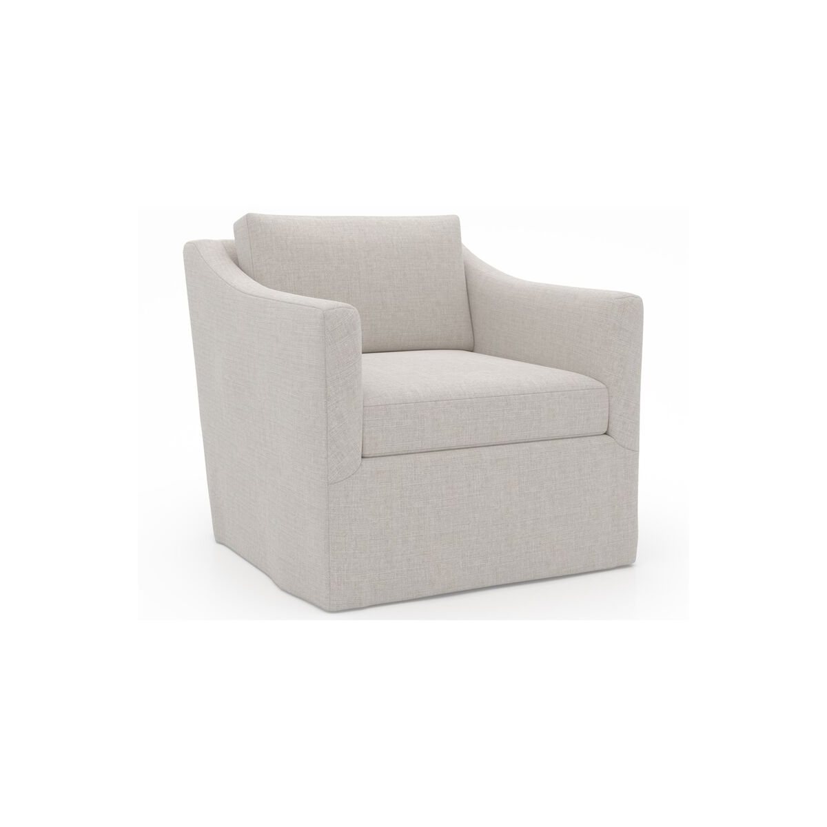 Asher Slipcover Swivel Chair - Special Order by Universal Furniture at ZIN Home