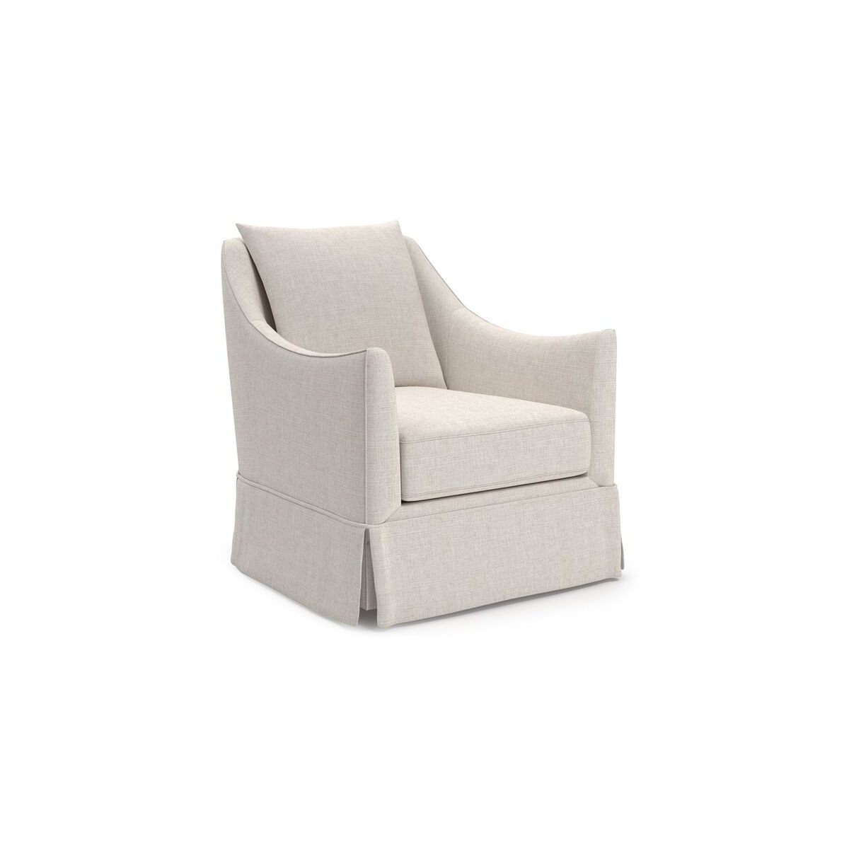 Portia Skirted Swivel Glider - Special Order by Universal Furniture at ZIN Home