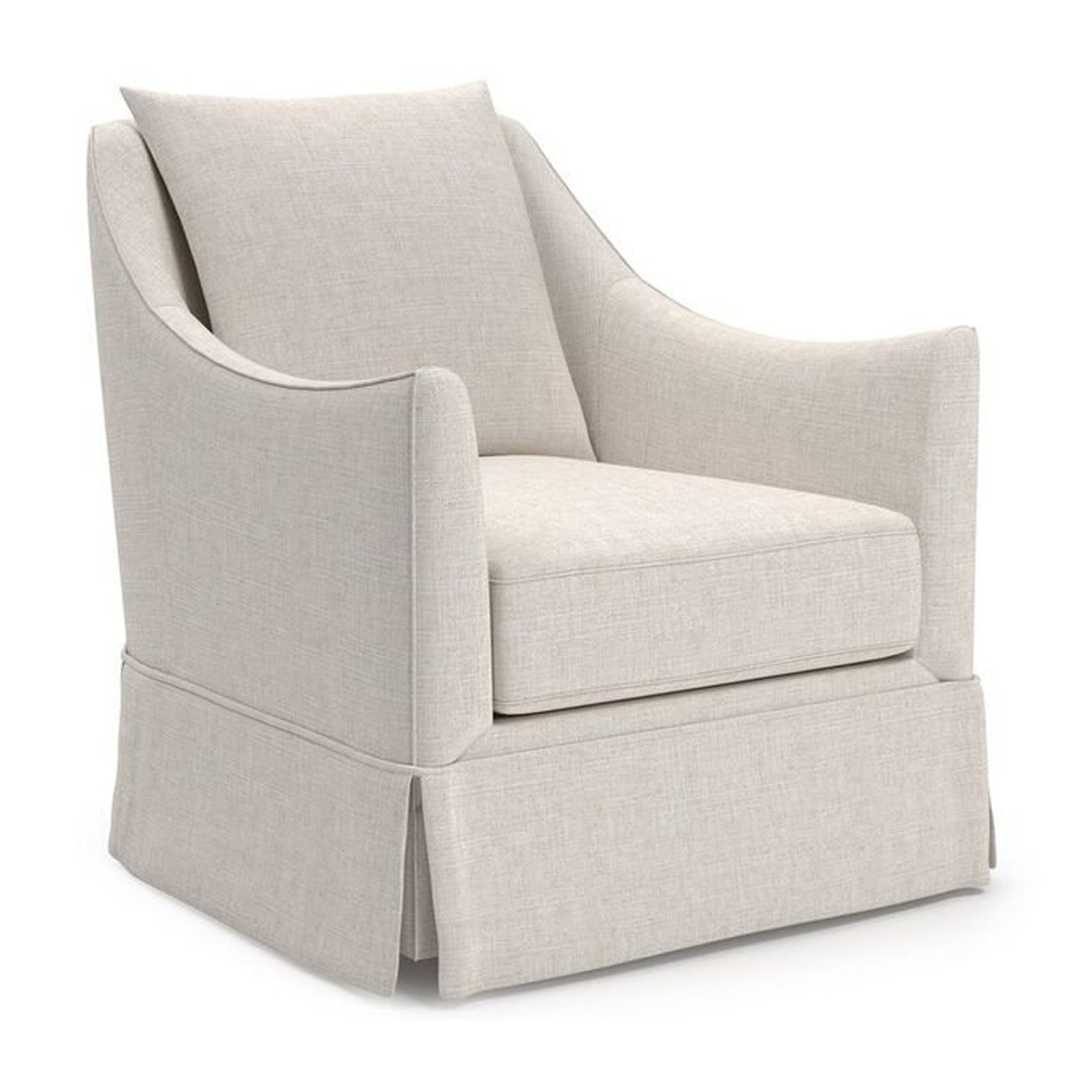 Portia Skirted Swivel Glider - Special Order by Universal Furniture at ZIN Home