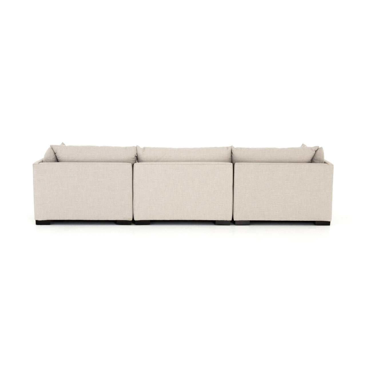 Westworld Modern Beige 3-Piece Lounge Sofa 117"