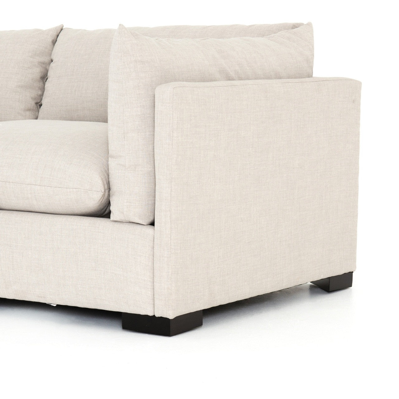 Westworld Modern Beige 3-Piece Lounge Sofa 117"