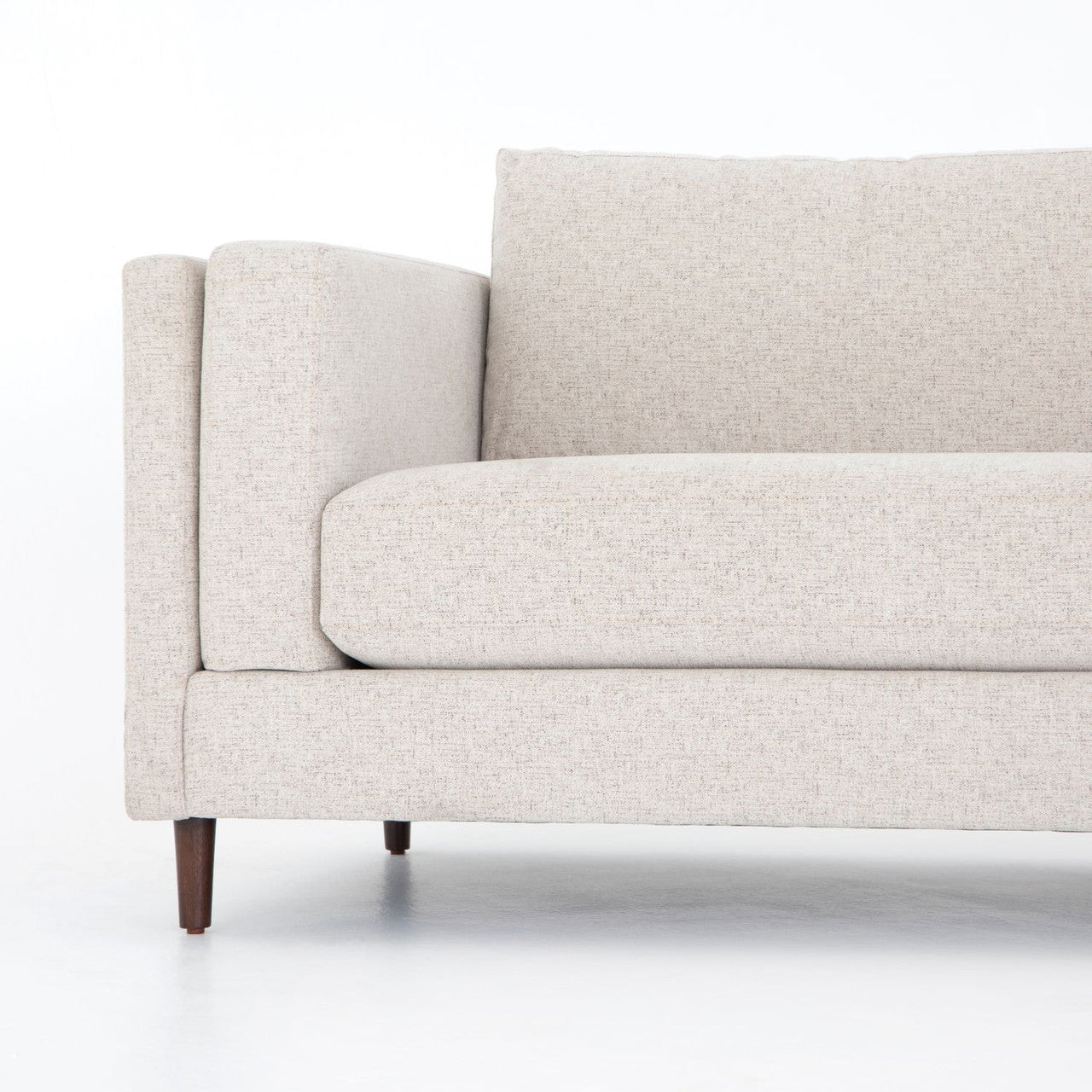 Elijah Modern Light Beige Performance Fabric Sofa 92"
