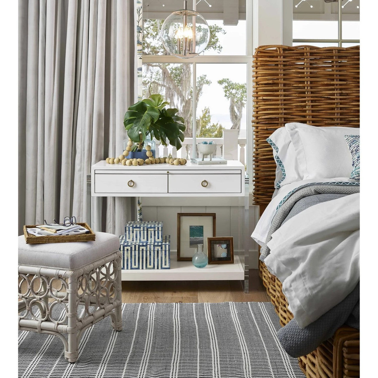 Getaway Rattan Stool