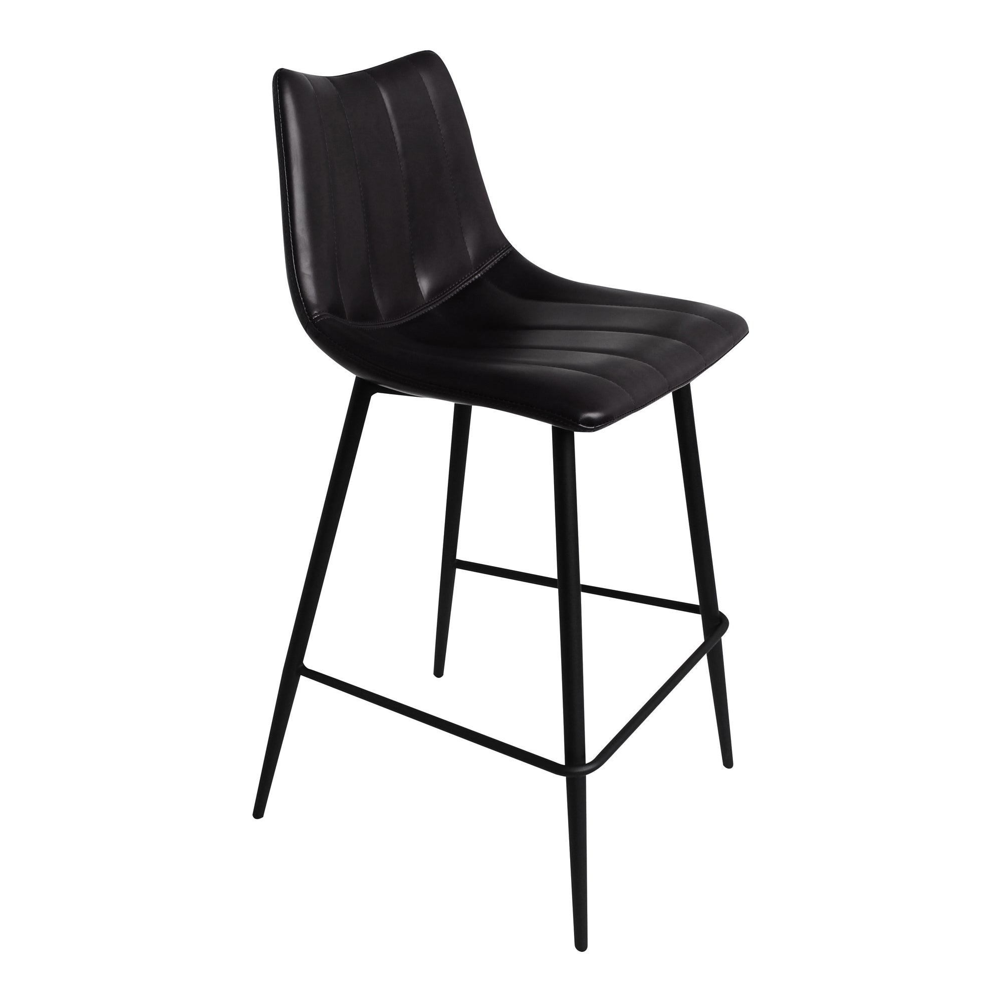 Alibi Counter Stool Matte Black - Set Of Two by Moe's Home Collection - view 5