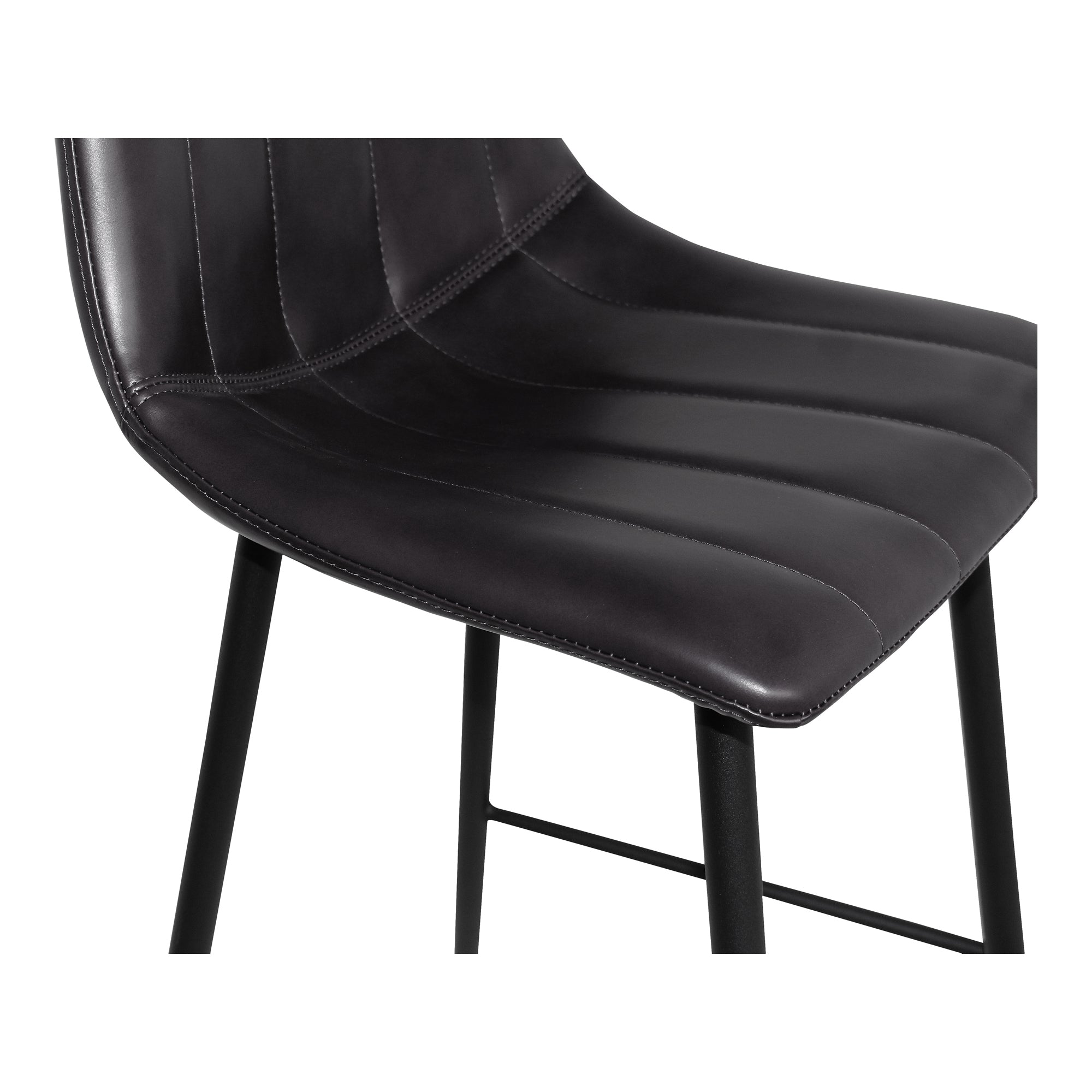 Alibi Counter Stool Matte Black - Set Of Two by Moe's Home Collection - view 8