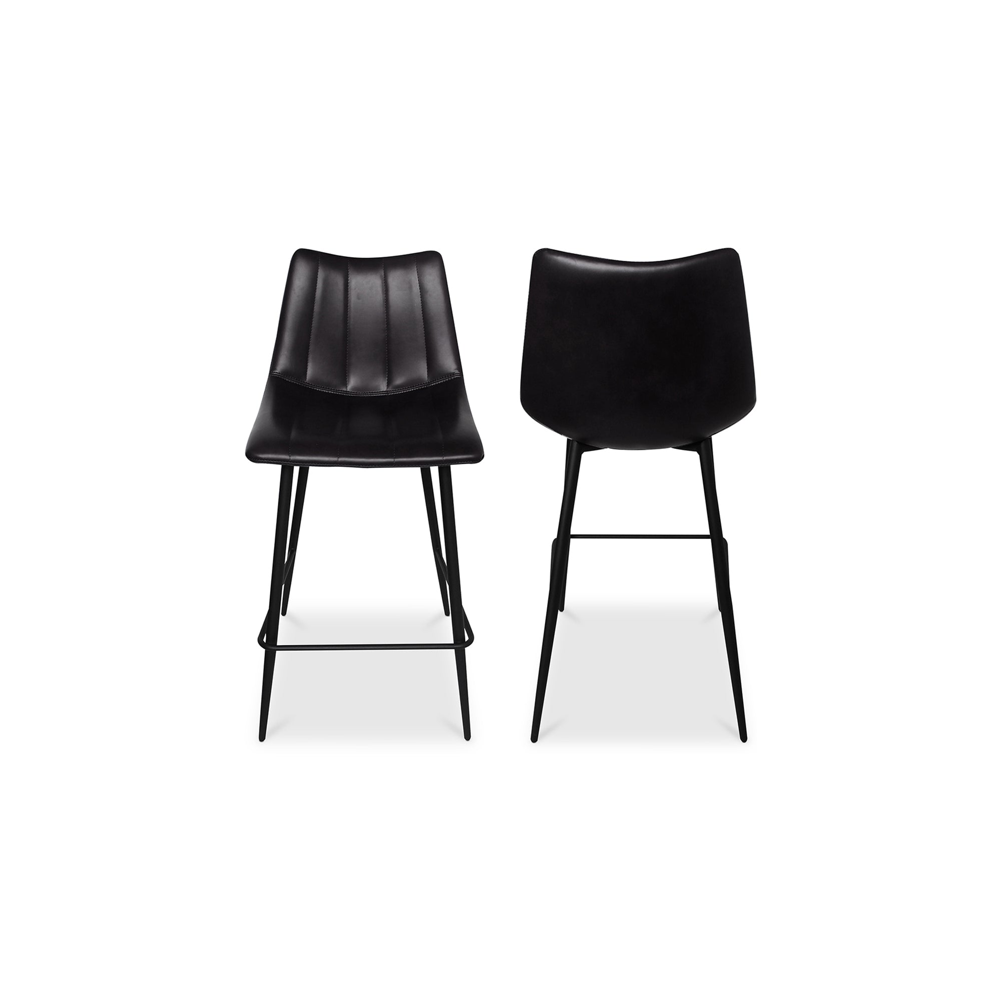 Alibi Counter Stool Matte Black - Set Of Two by Moe's Home Collection - view 3