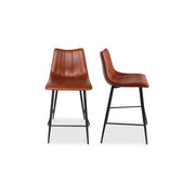 Alibi Counter Stool Brown - Set Of Two by Moe's Home Collection