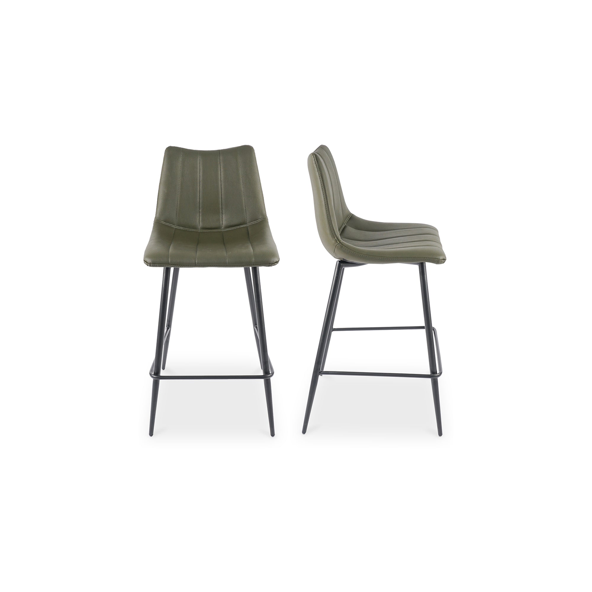 Alibi Counter Stool Dark Green - Set Of Two by Moe's Home Collection