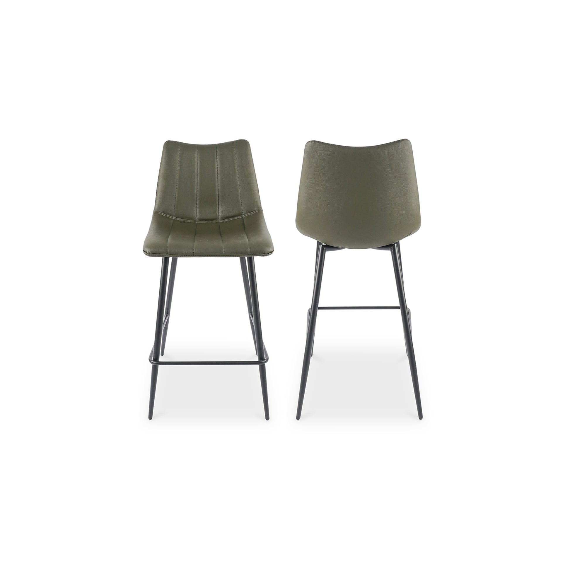 Alibi Counter Stool Dark Green - Set Of Two by Moe's Home Collection - view 3