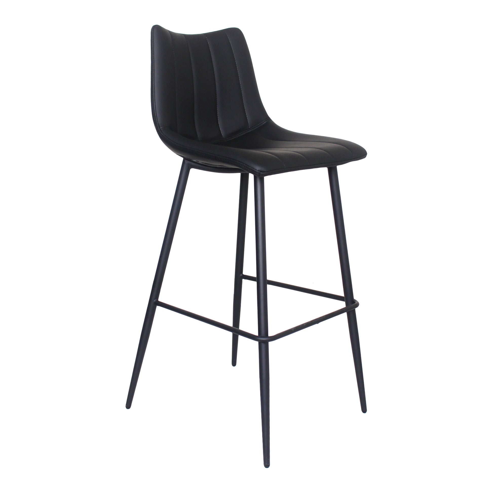 Alibi Bar Stool Matte Black - Set Of Two by Moe's Home Collection - view 4