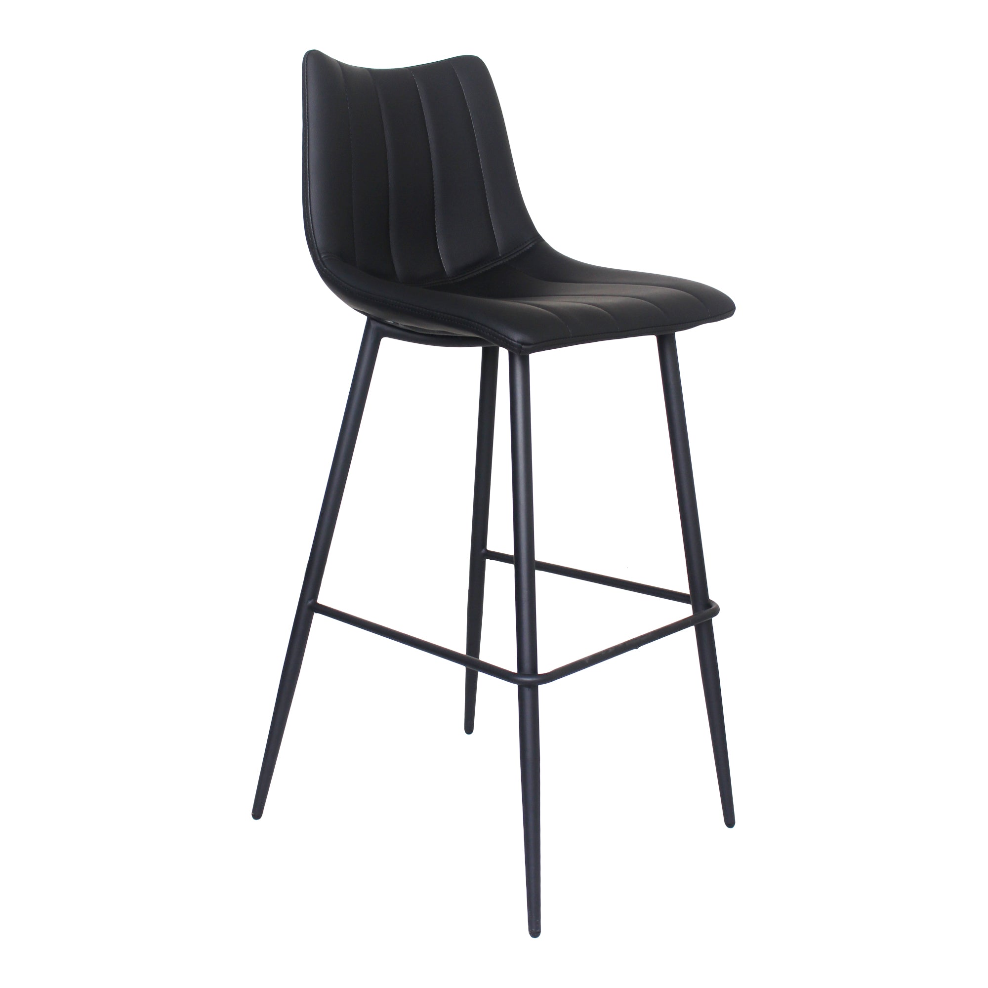 Alibi Bar Stool Matte Black - Set Of Two by Moe's Home Collection - view 4