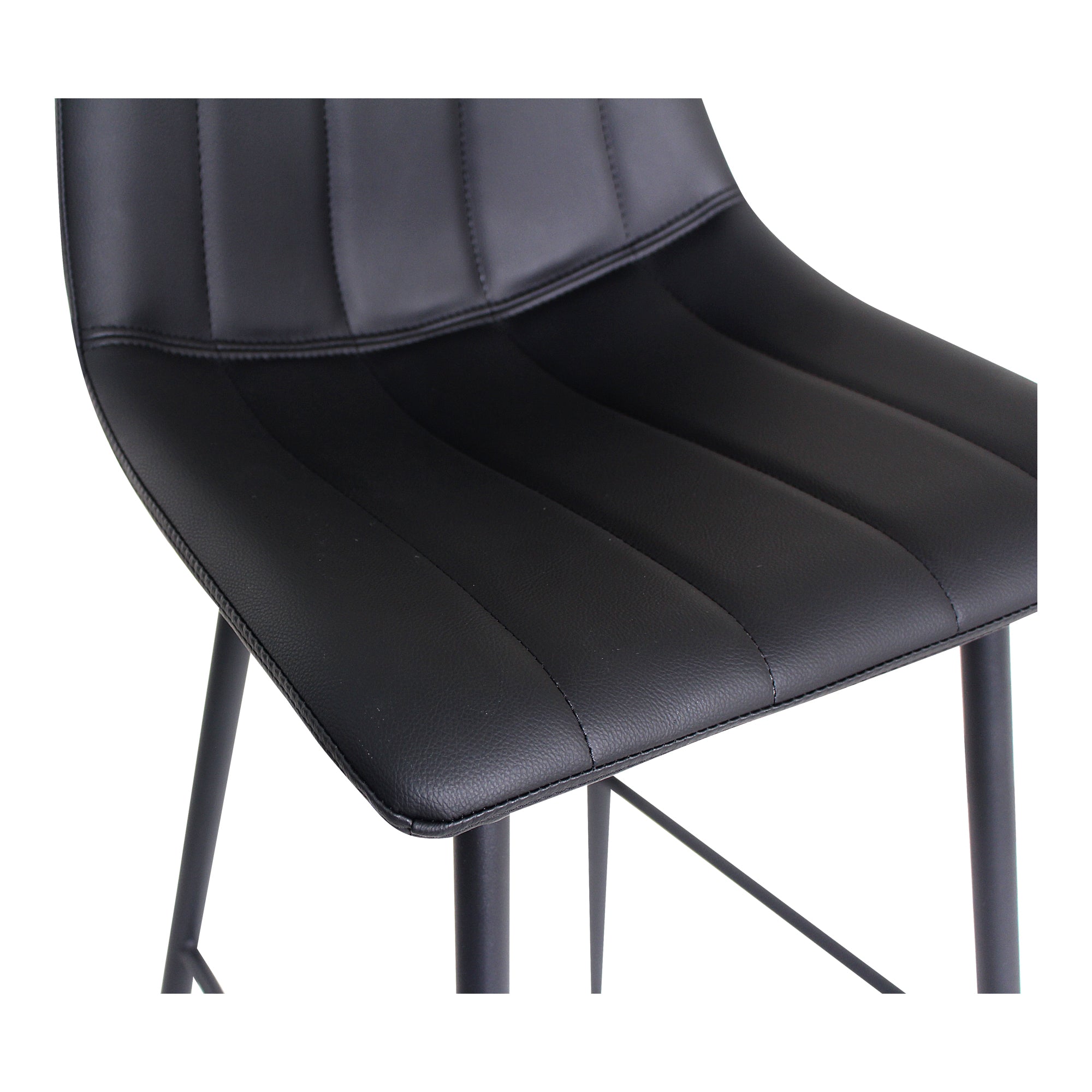 Alibi Bar Stool Matte Black - Set Of Two by Moe's Home Collection - view 6