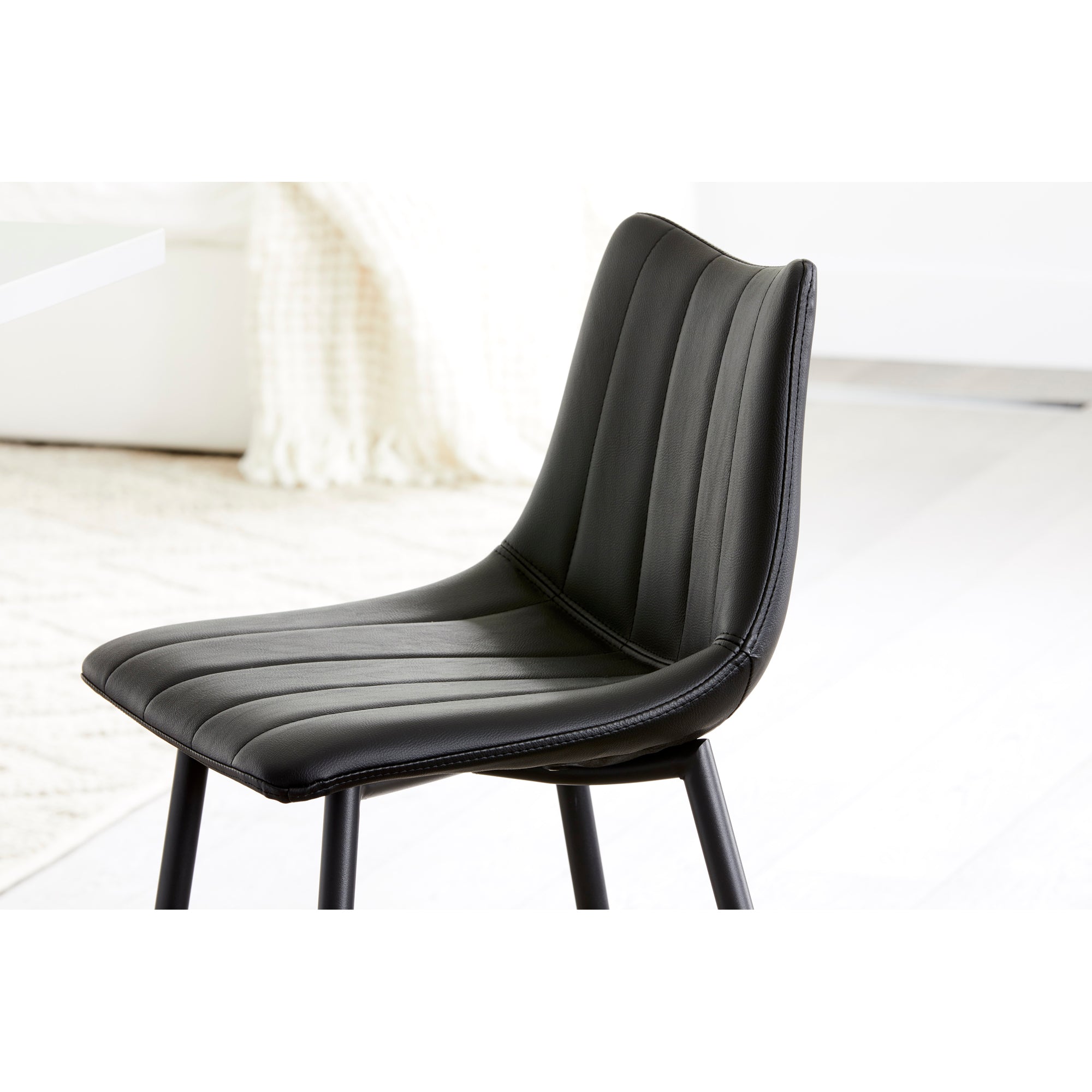 Alibi Bar Stool Matte Black - Set Of Two by Moe's Home Collection - view 7
