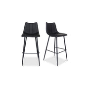 Alibi Bar Stool Matte Black - Set Of Two by Moe's Home Collection