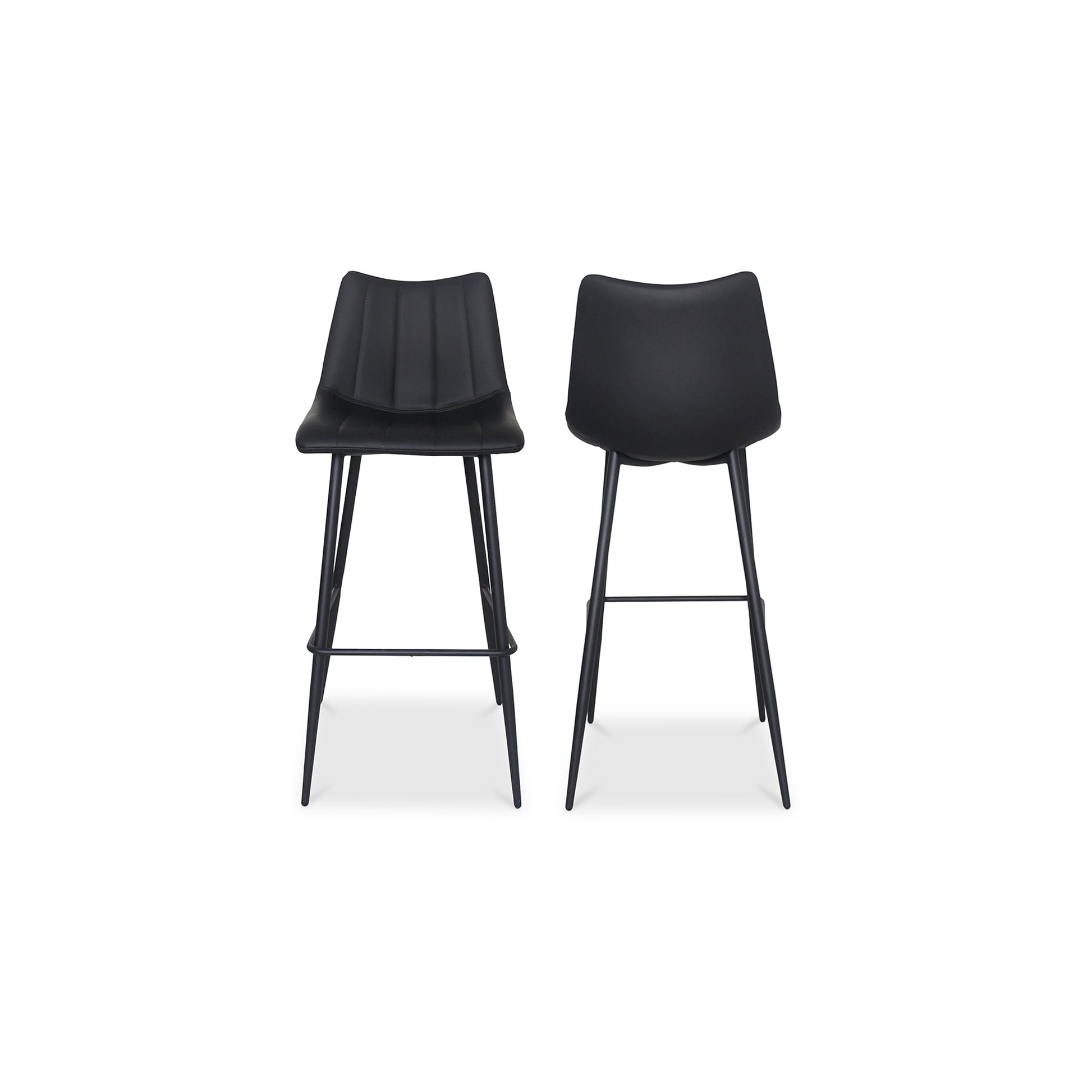 Alibi Bar Stool Matte Black - Set Of Two by Moe's Home Collection - view 2